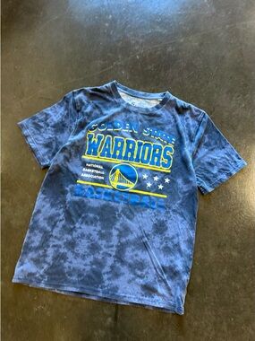 NBA Golden State Warriors Blue Tie-Dye Tee